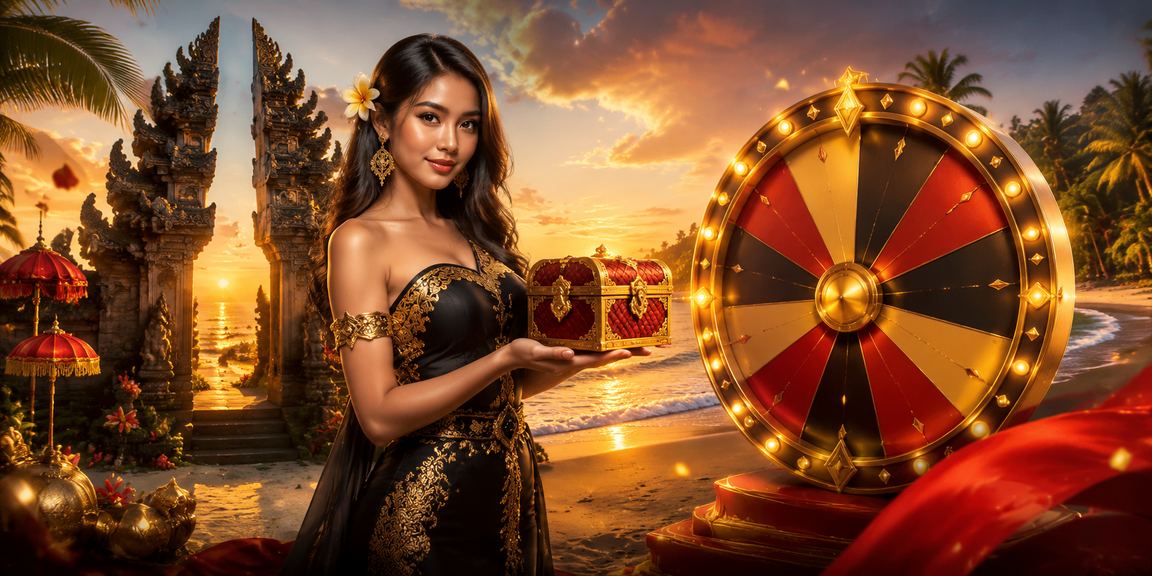 Model wanita Vietnam berpose elegan di meja roulette kasino mewah yang berkilauan
